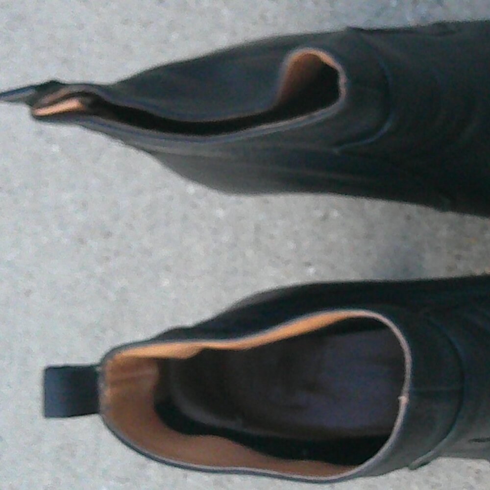 Free People Black Leather Ankle Boots - Picture 5 of 9